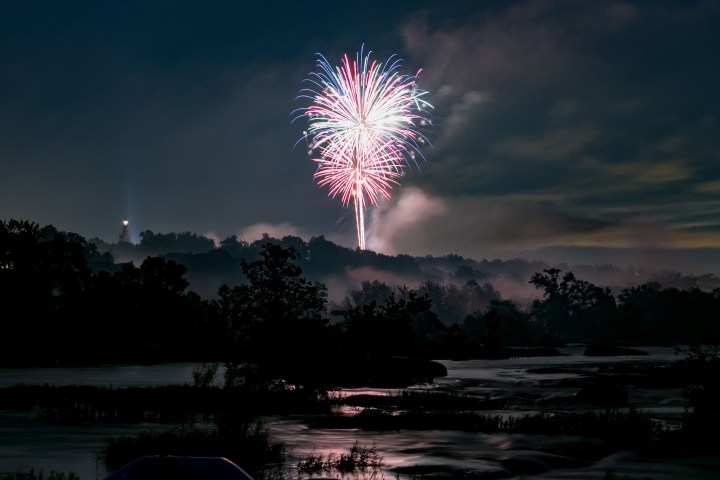 fireworks in the sky