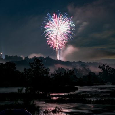 fireworks in the sky