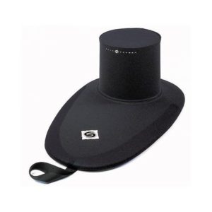 a close up of a black hat