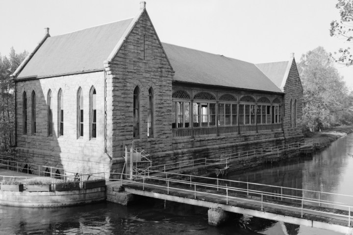 a vintage photo of an old building