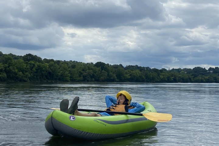 a small boat in a body of water